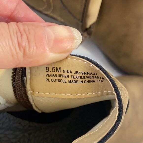 New JBU zipper ankle brown boots size 9.5 - Picture 8 of 8